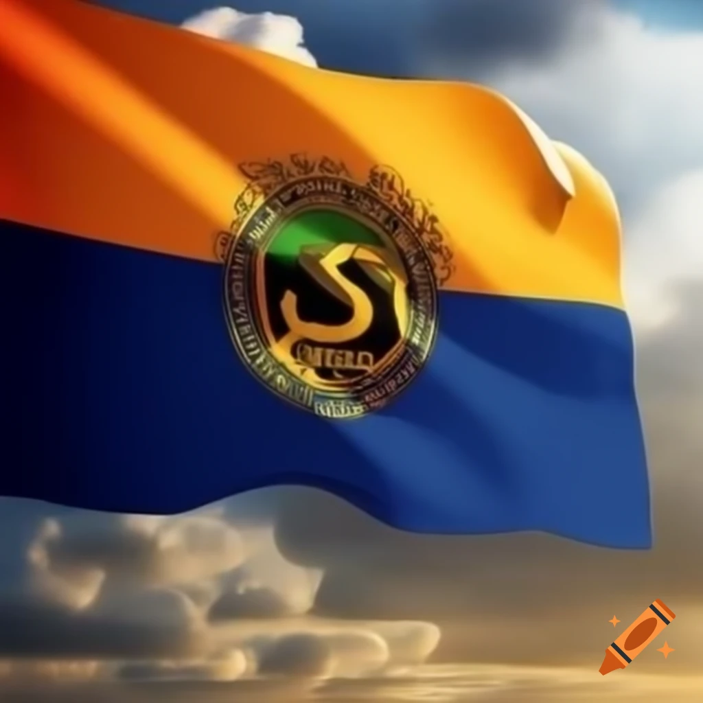 Country flag featuring the name 'black mamba'