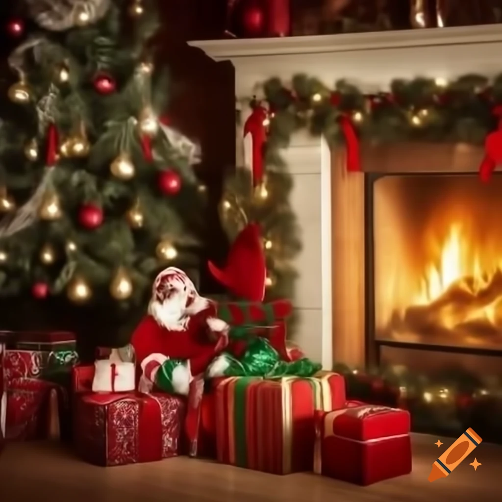 Christmas wish list with festive decorations