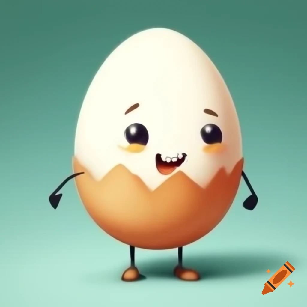 Single egg on a neutral background