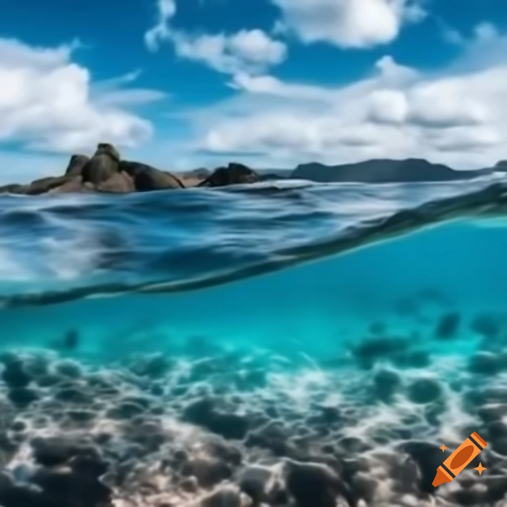 Serene ocean at sunset with gentle waves