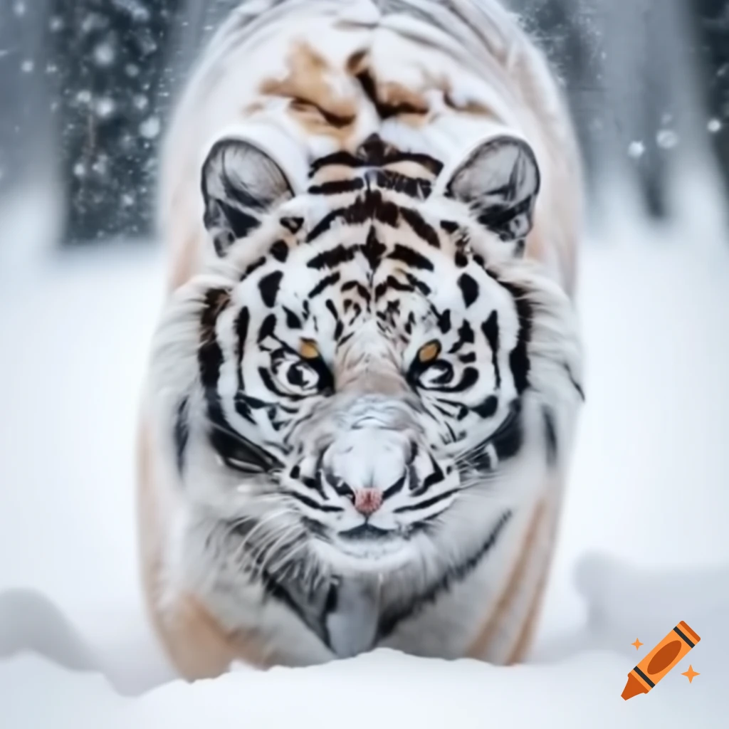 Tiger in the snow