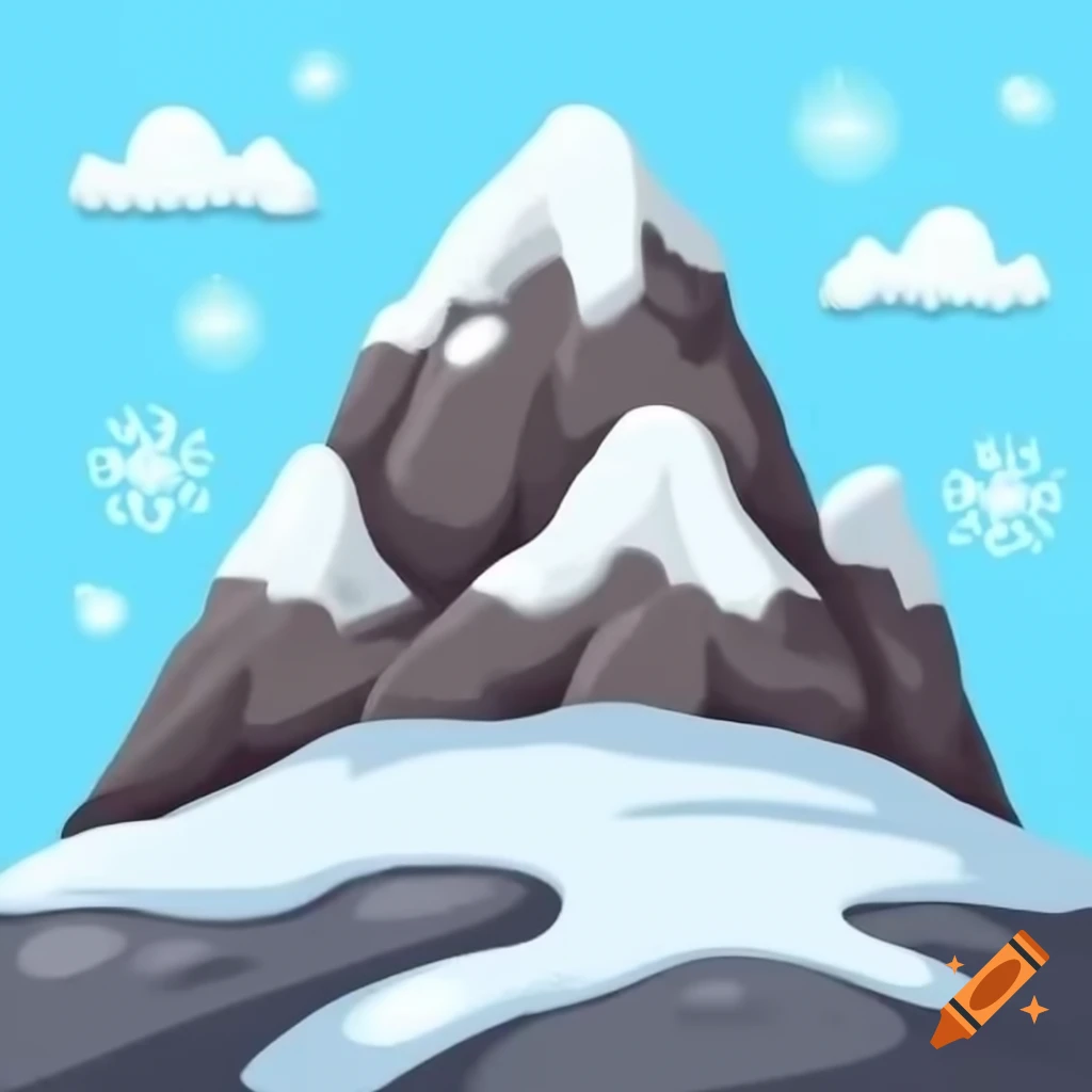 Rocky mountain landscape with minimal snow