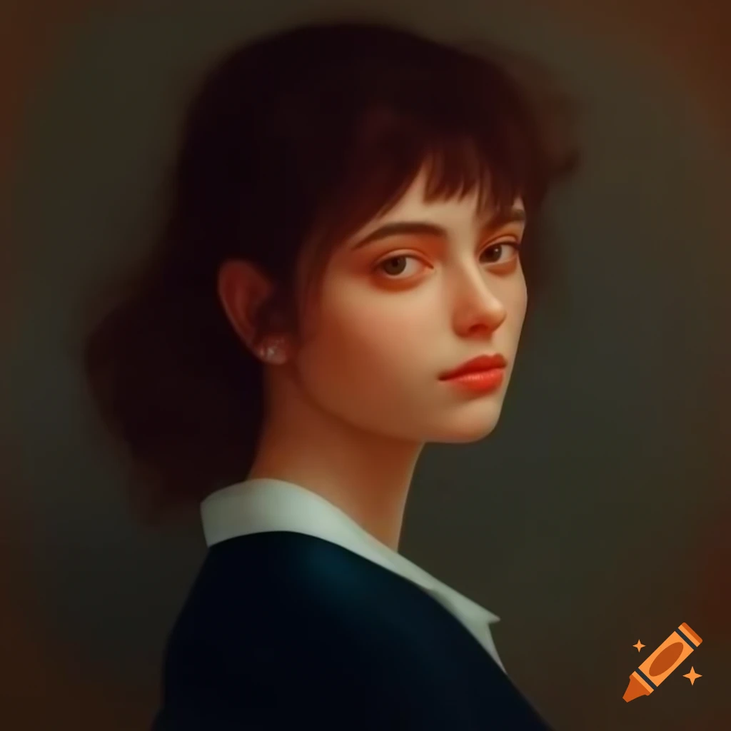 Three-quarter portrait of a woman