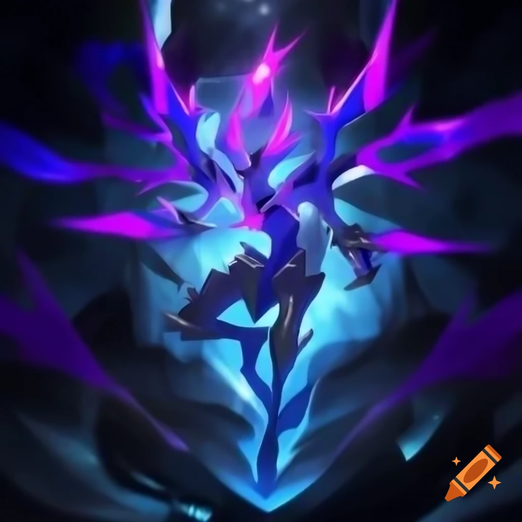 Mythical Chaos Carbuncle from Yu-Gi-Oh! card art representing light and darkness