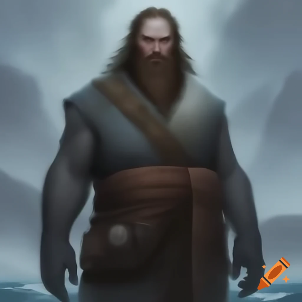 Zynthar, an imposing figure with a powerful build and unusual skin