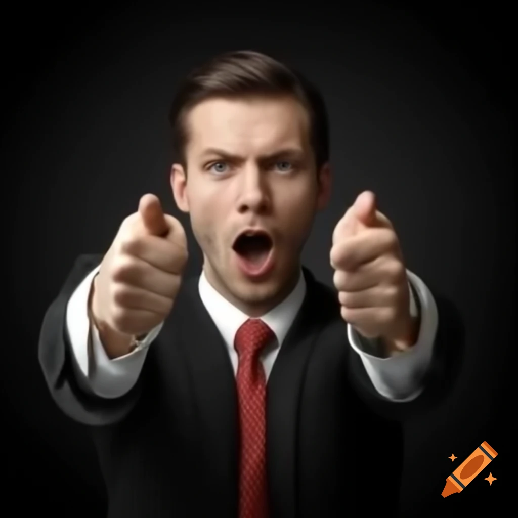 Business portrait of young Caucasian man with eight fingers