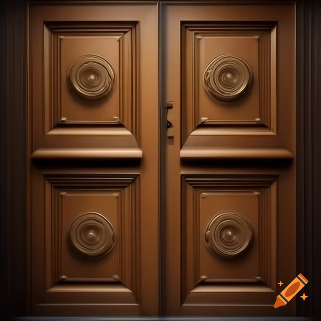 Detailed acacia door texture in high resolution