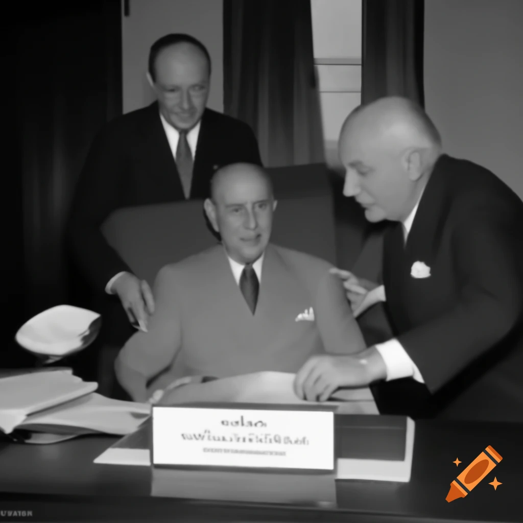 Mayor receiving gift with nameplate on desk, emphasizing bribery concept