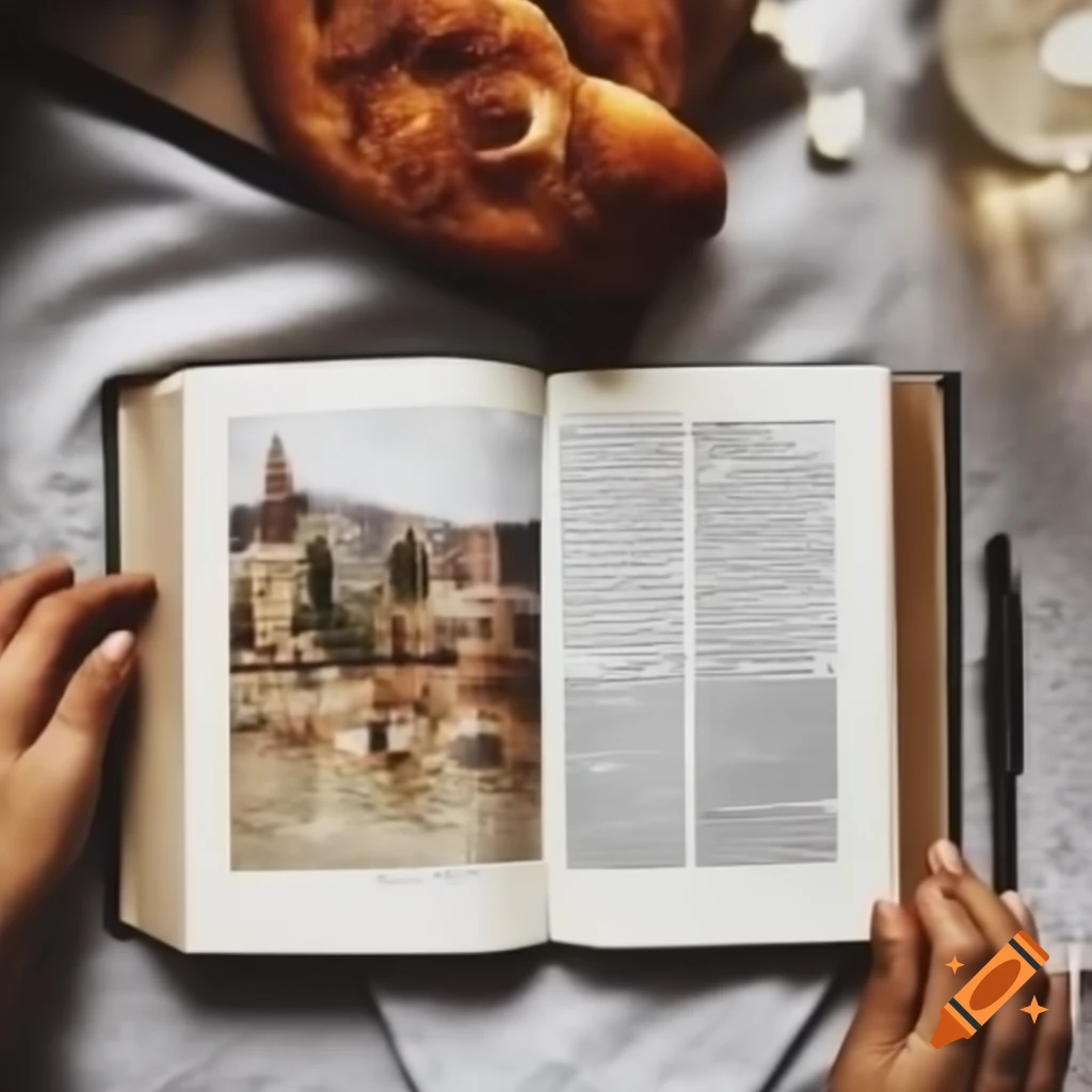 Cookbook displayed showing various recipes