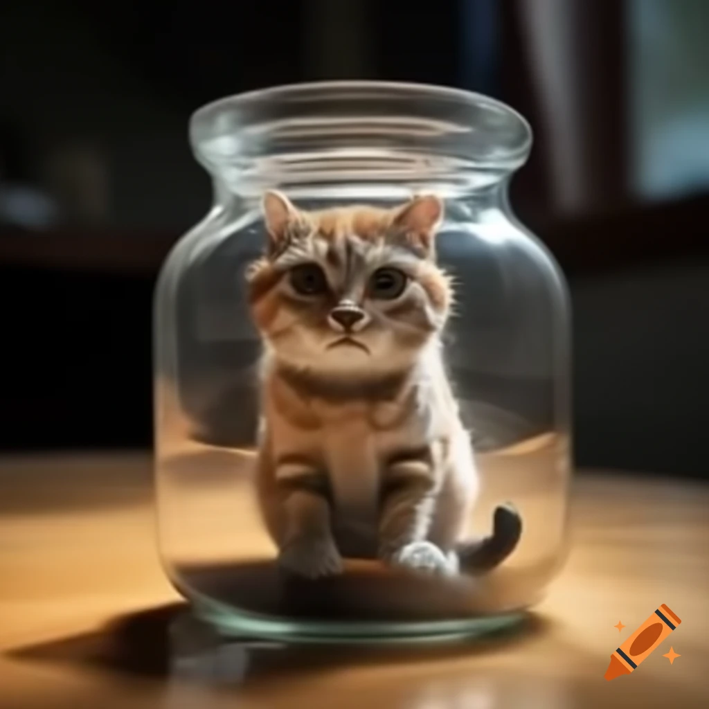 cat in a jar 