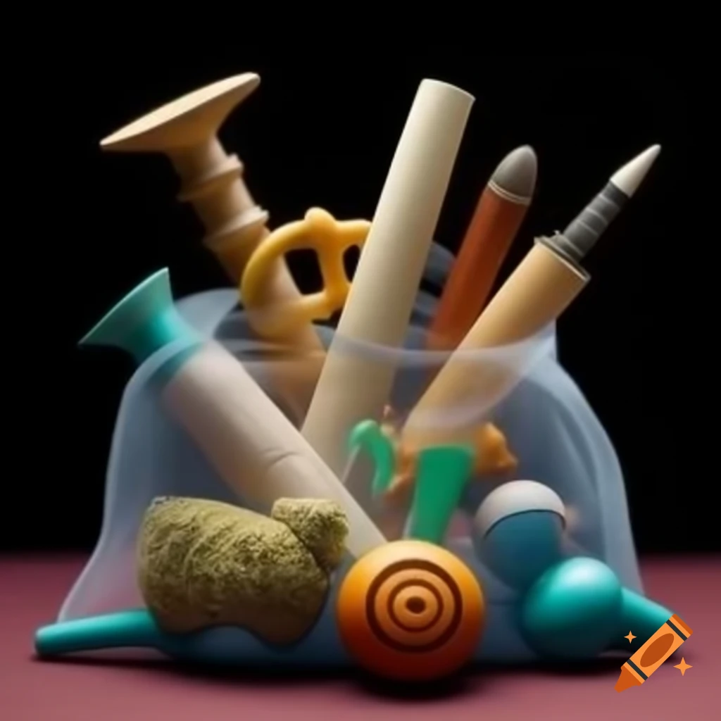 Unusual objects found in a bag