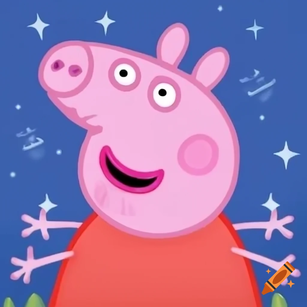 Peppa Pig And Daddy Pig Shopping At A Vibrant Supermarket On Craiyon