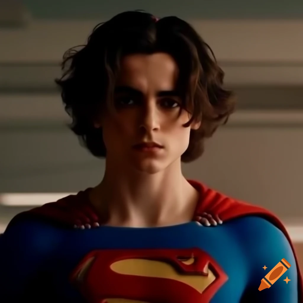 Timothee Chalamet as Superman character