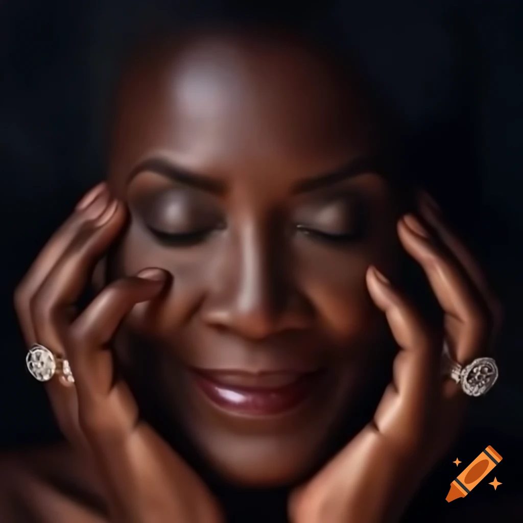 Captivating portrait of a confident middle-aged Black woman smiling warmly