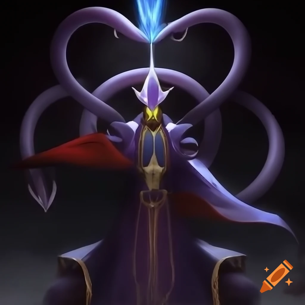 Eldritch deity illustrated in Shin Megami Tensei art style