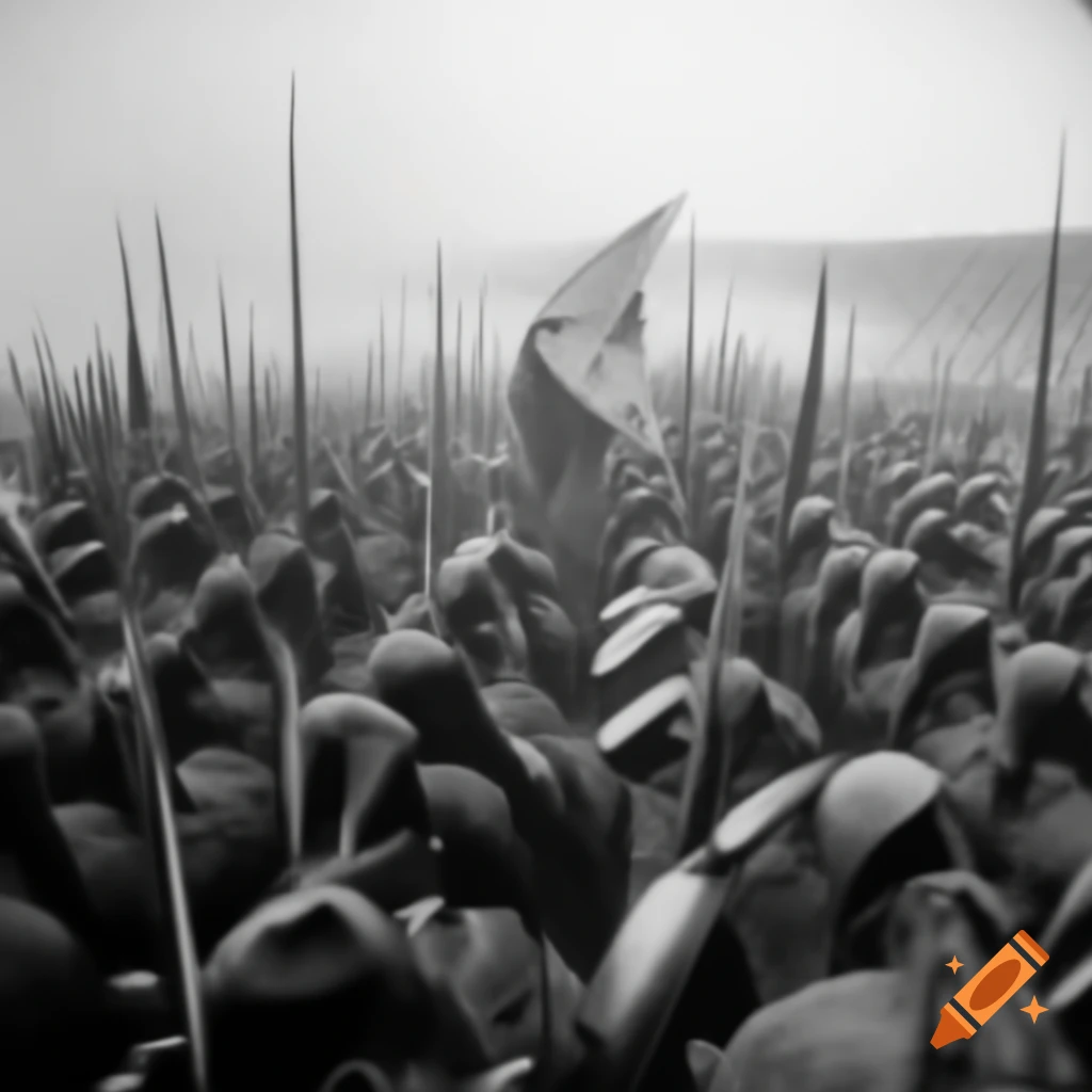Historical scene of the Battle of Hastings