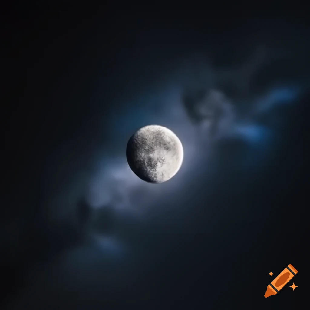 Moon in the center of the galaxy