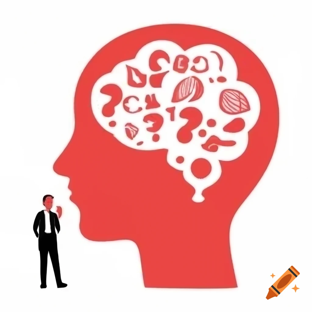 Silhouette of a man in red