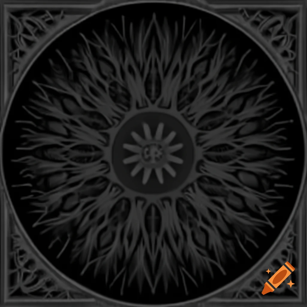 Circular gothic UI background texture design