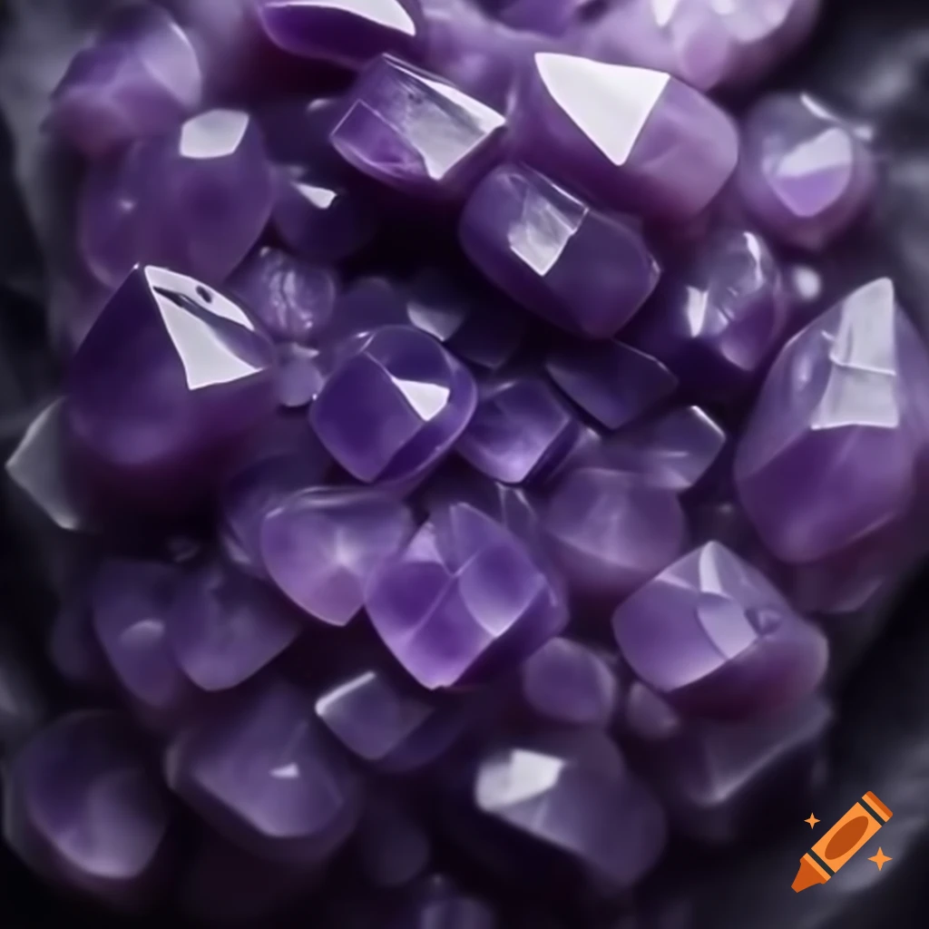 High definition close-up of filled amethyst texture