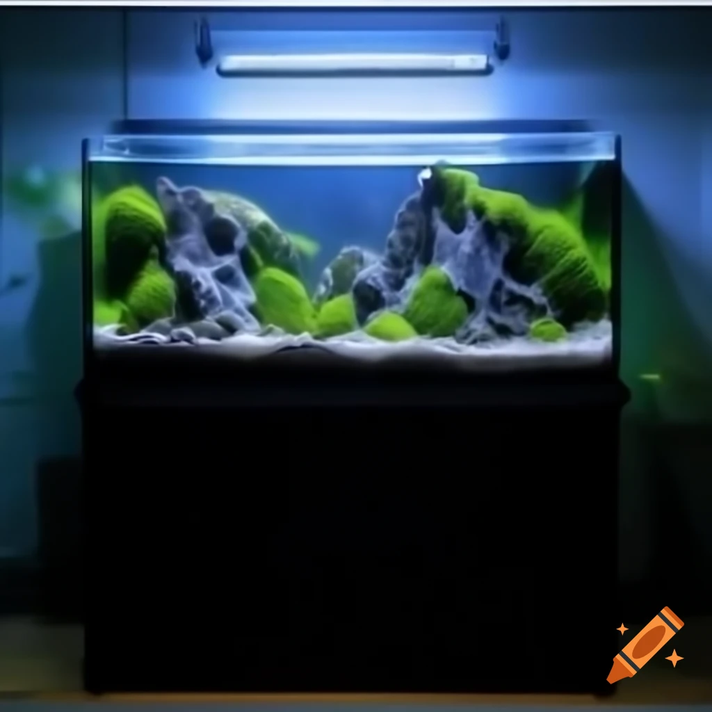 300 litre aquarium featuring mountain ranges as aquascape