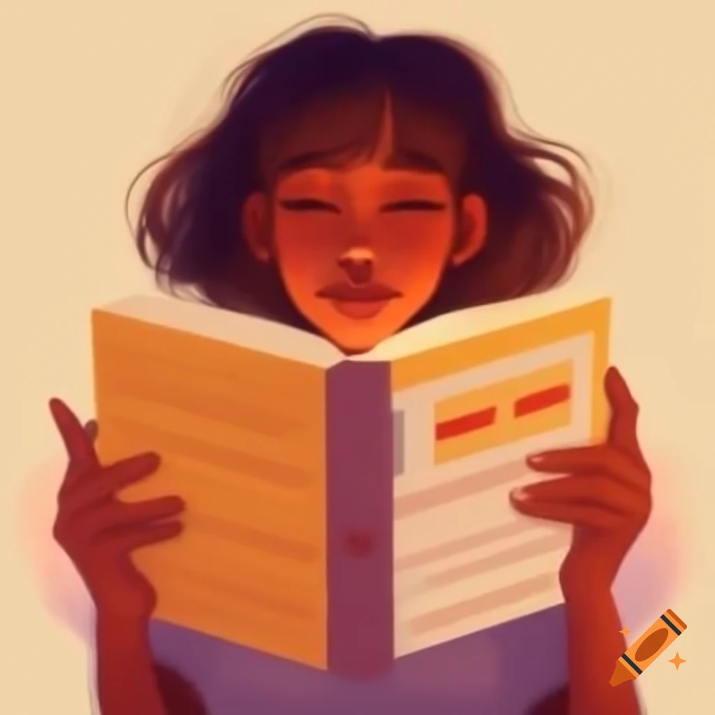 Happy person practicing sound diction in warm colors