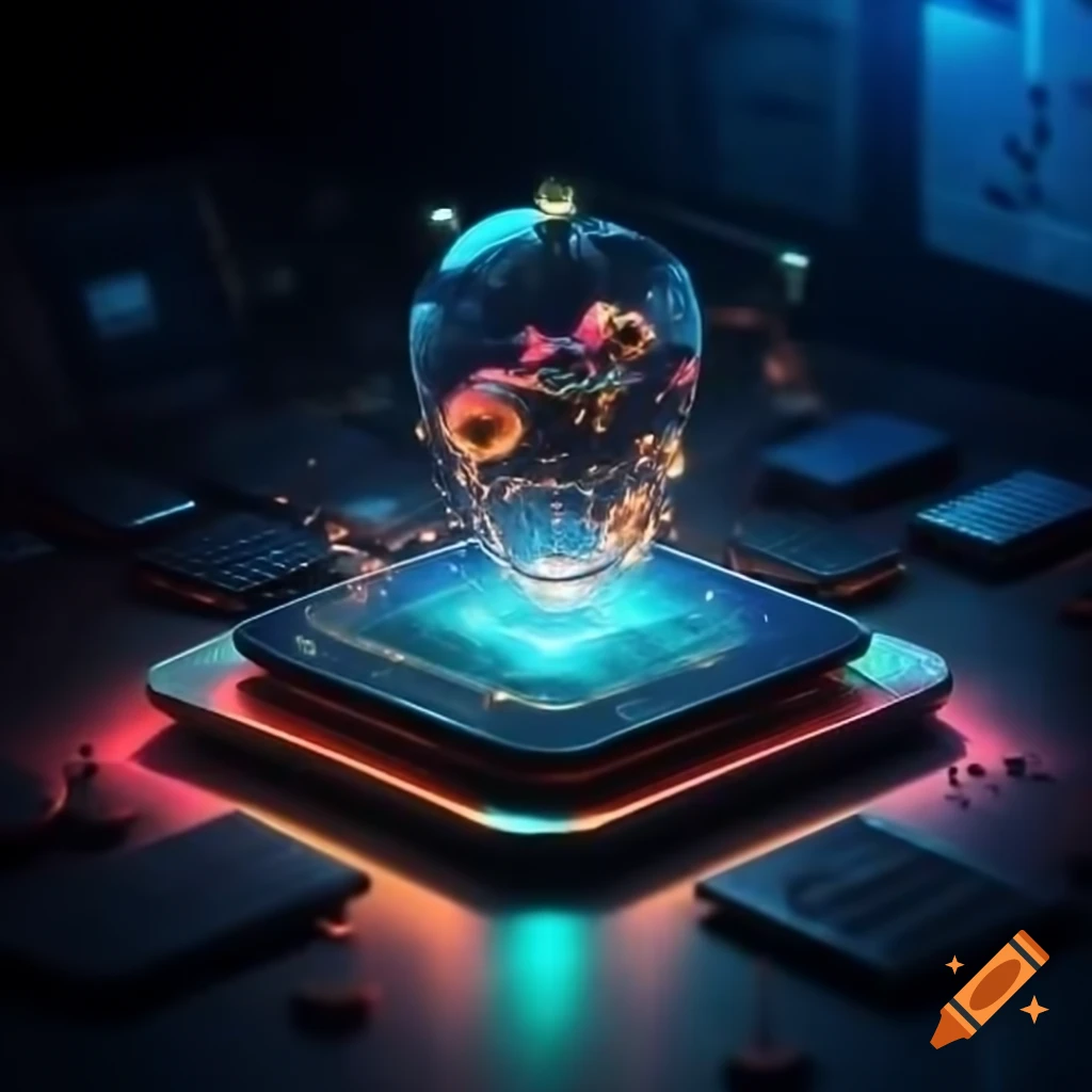 Concept of cyberspace with digital connections and networks
