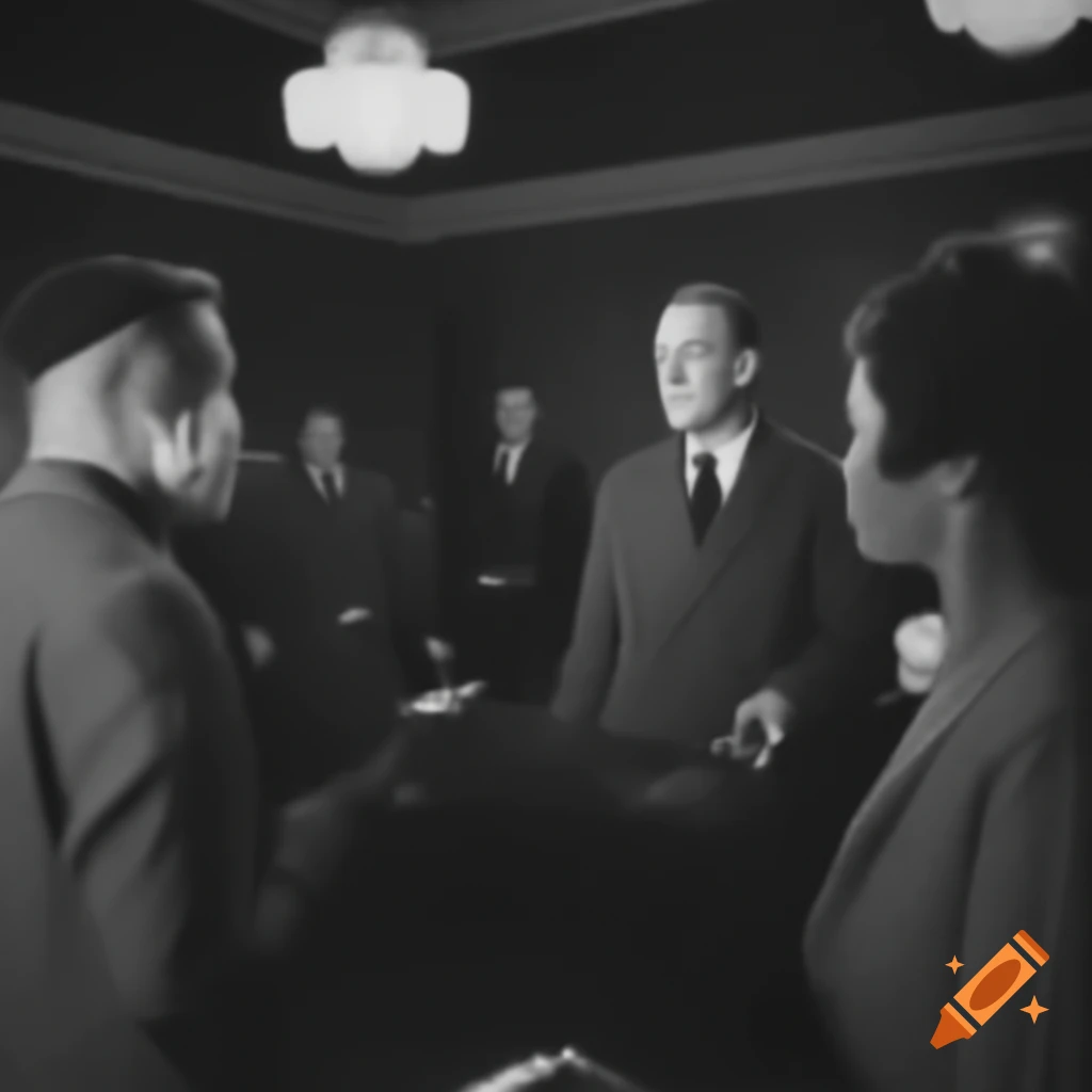 1950s New York noir scene with detectives investigating a crime