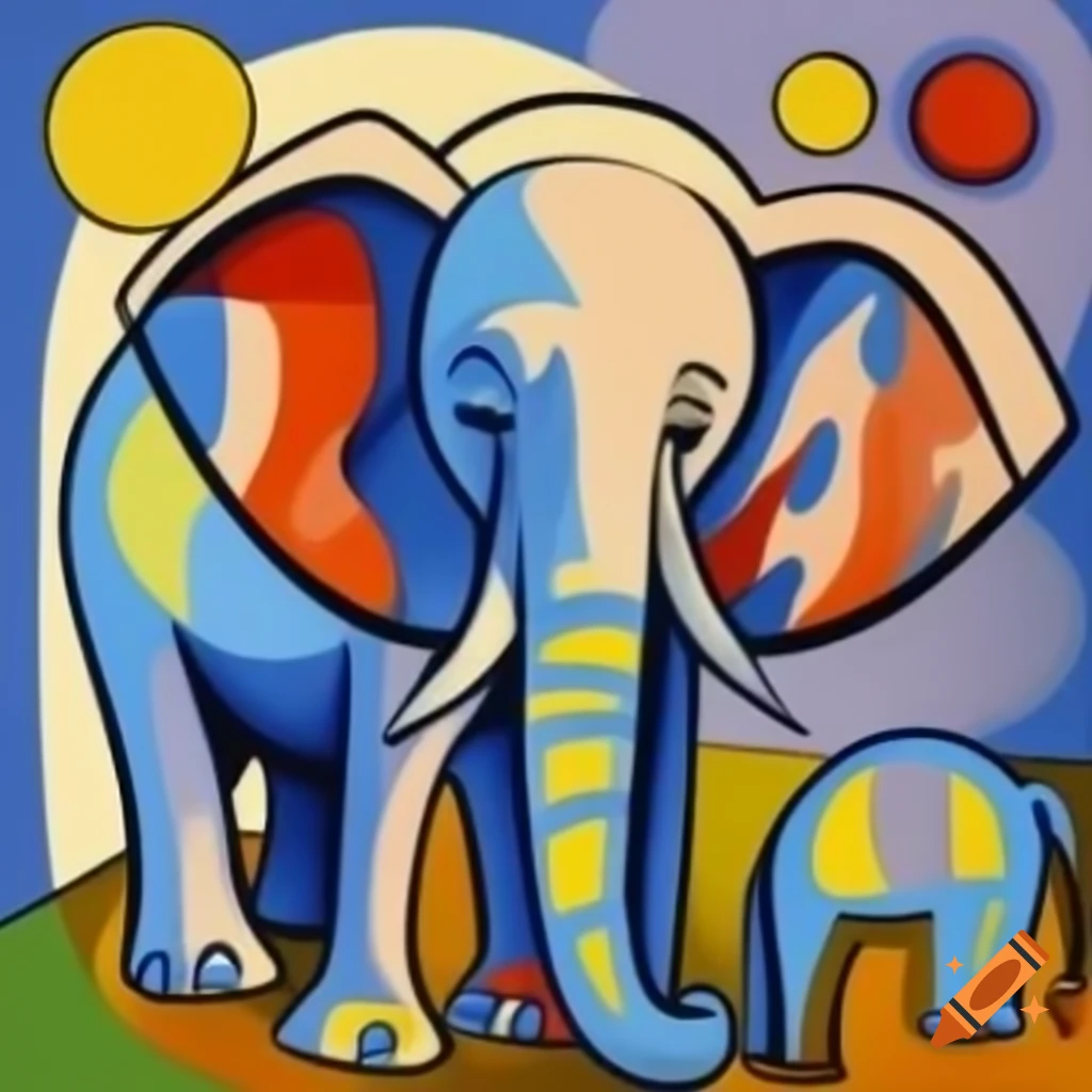Pablo Picasso's artistic representation of an elephant