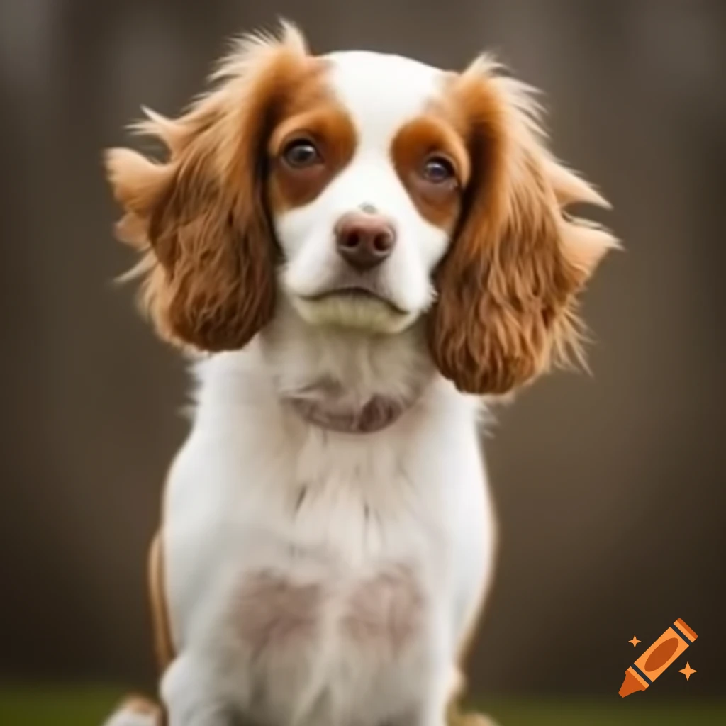 Dog in a simple pose