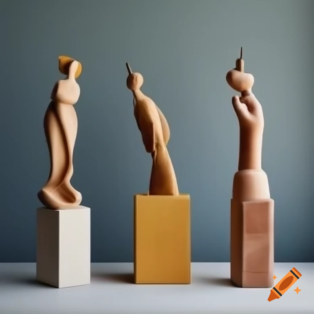 Artistic sculpture of various containers