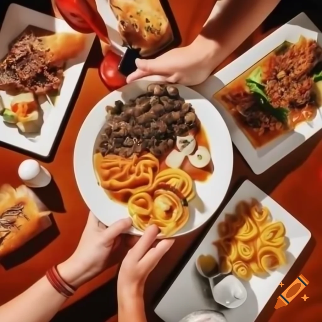 Android app XML layout for restaurant listing with greeting and search features