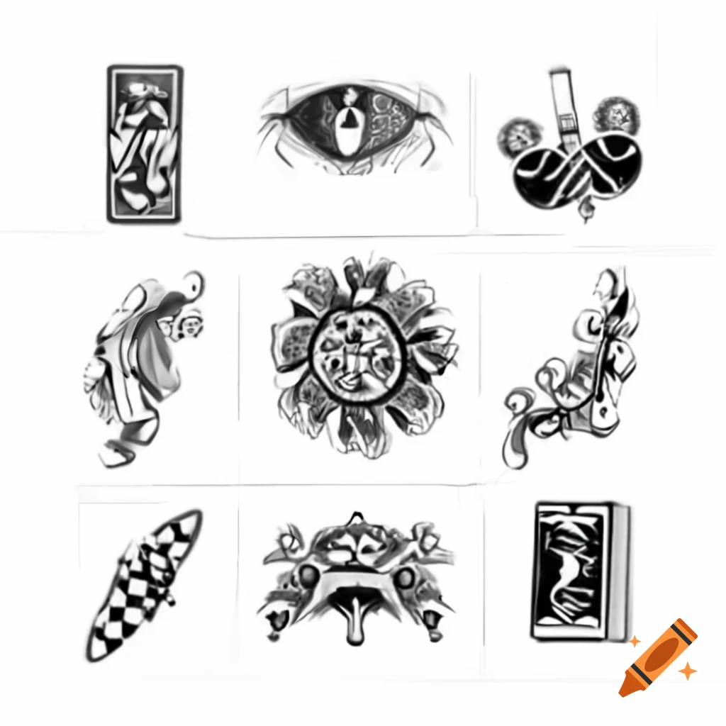 Tarot cards for divination and fortune telling on craiyon