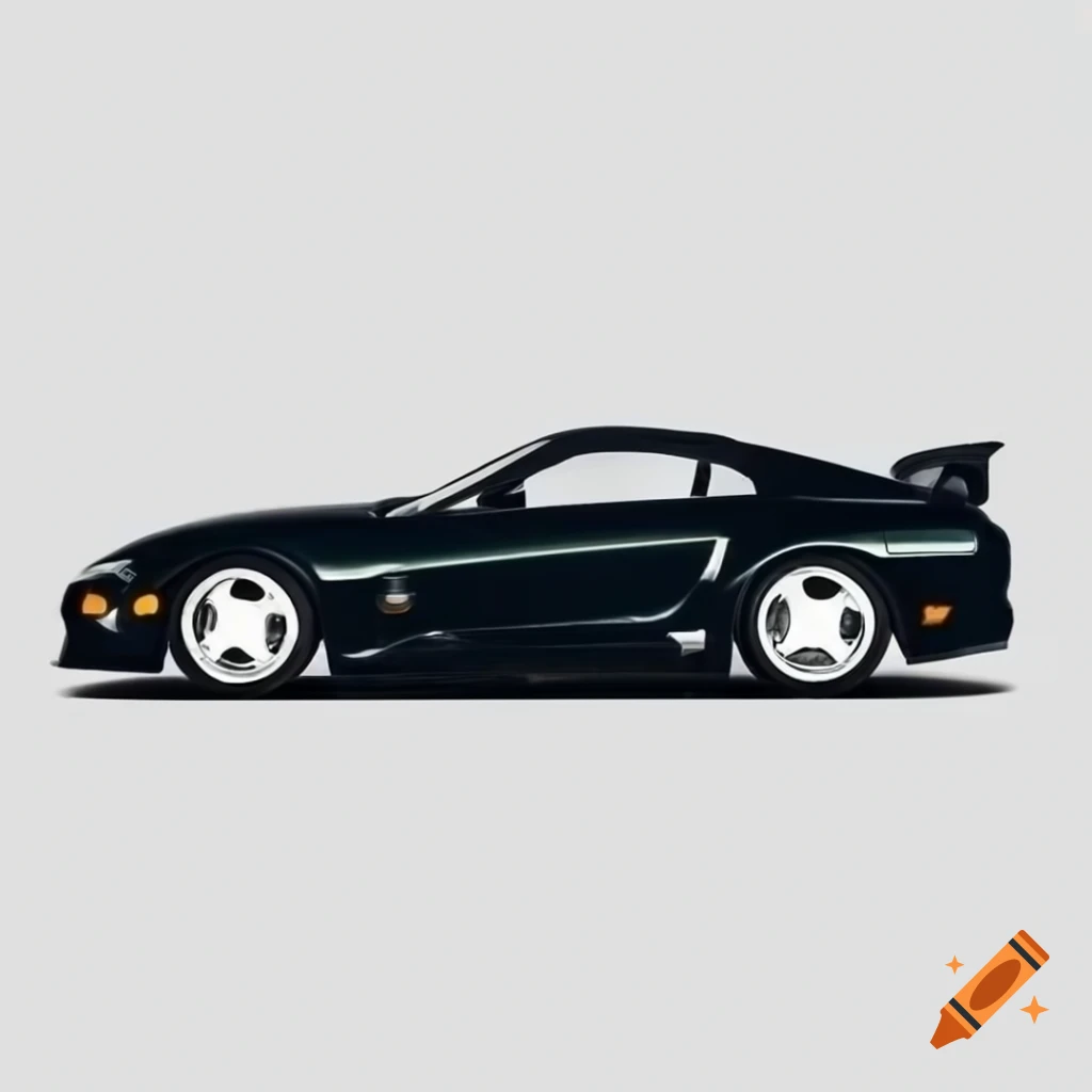 Supra car design for t-shirt, no background