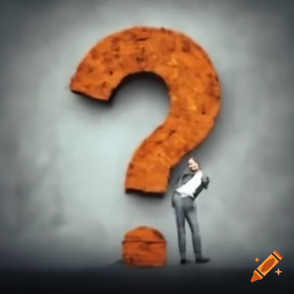 Unclear representation of a question mark