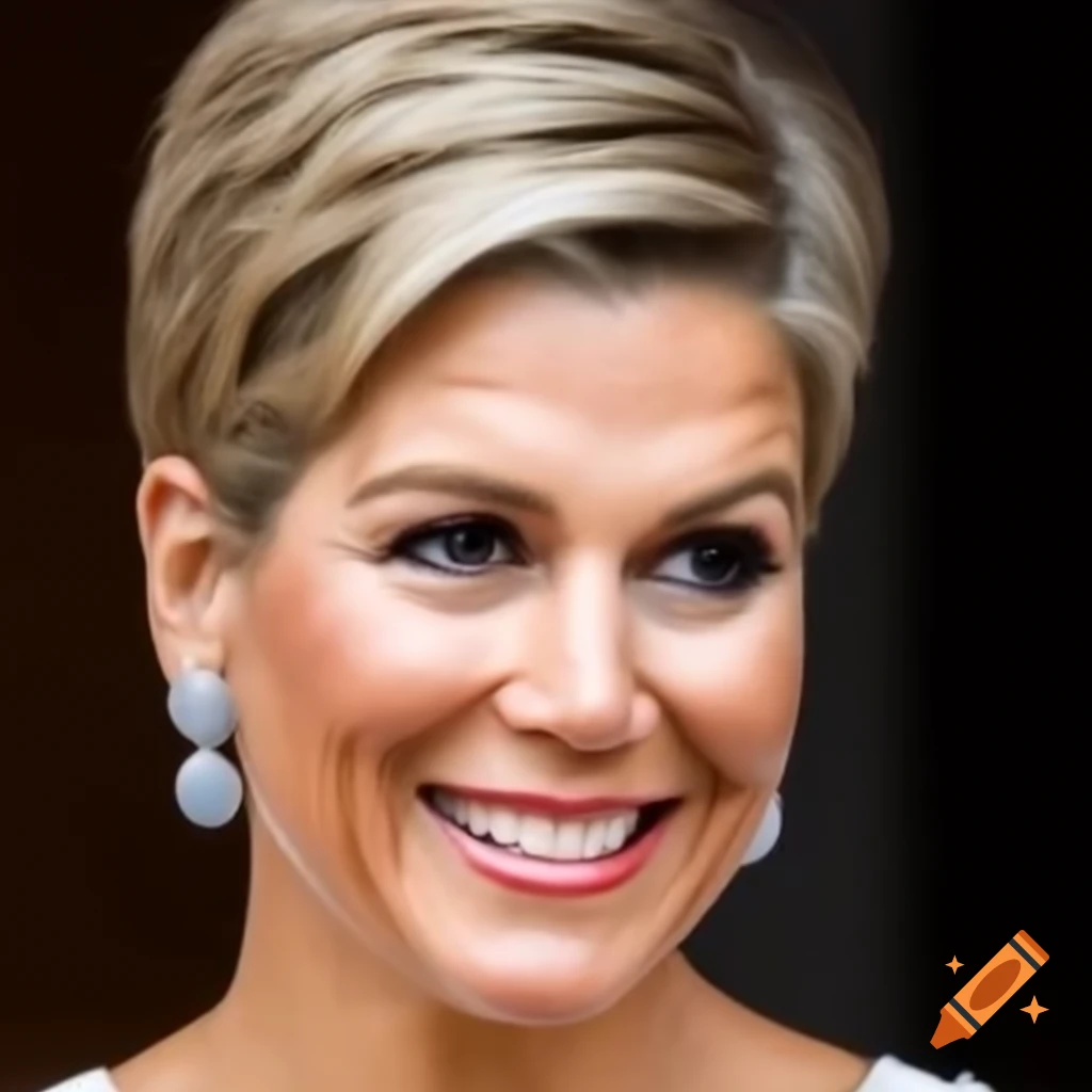 Queen Maxima showcasing a stylish pixie cut that challenges conventions