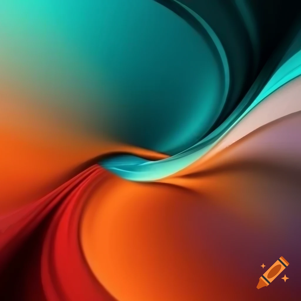 Vibrant 4K abstract background with smooth flowing swirls in dynamic colors