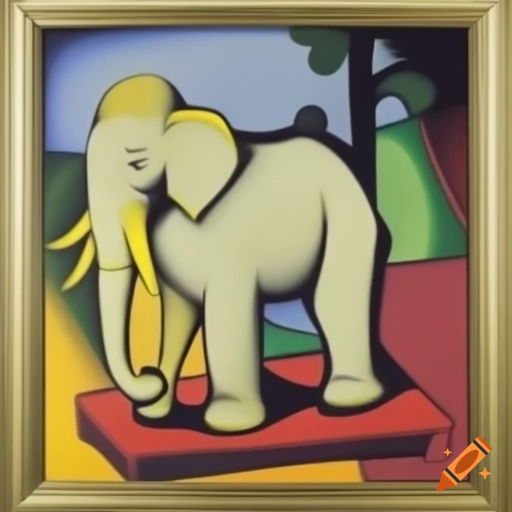 Pablo Picasso's artistic representation of an elephant