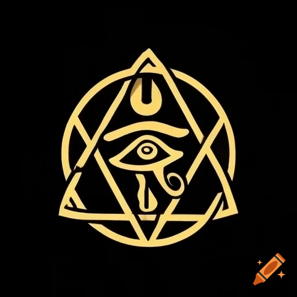 Triquetra tattoo featuring Eye of Horus design