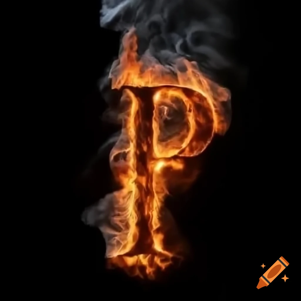 Text 'pali' created with fire effects