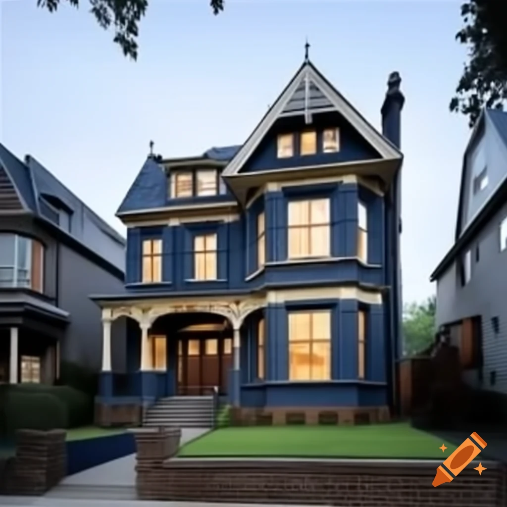 Victorian house design using modern materials
