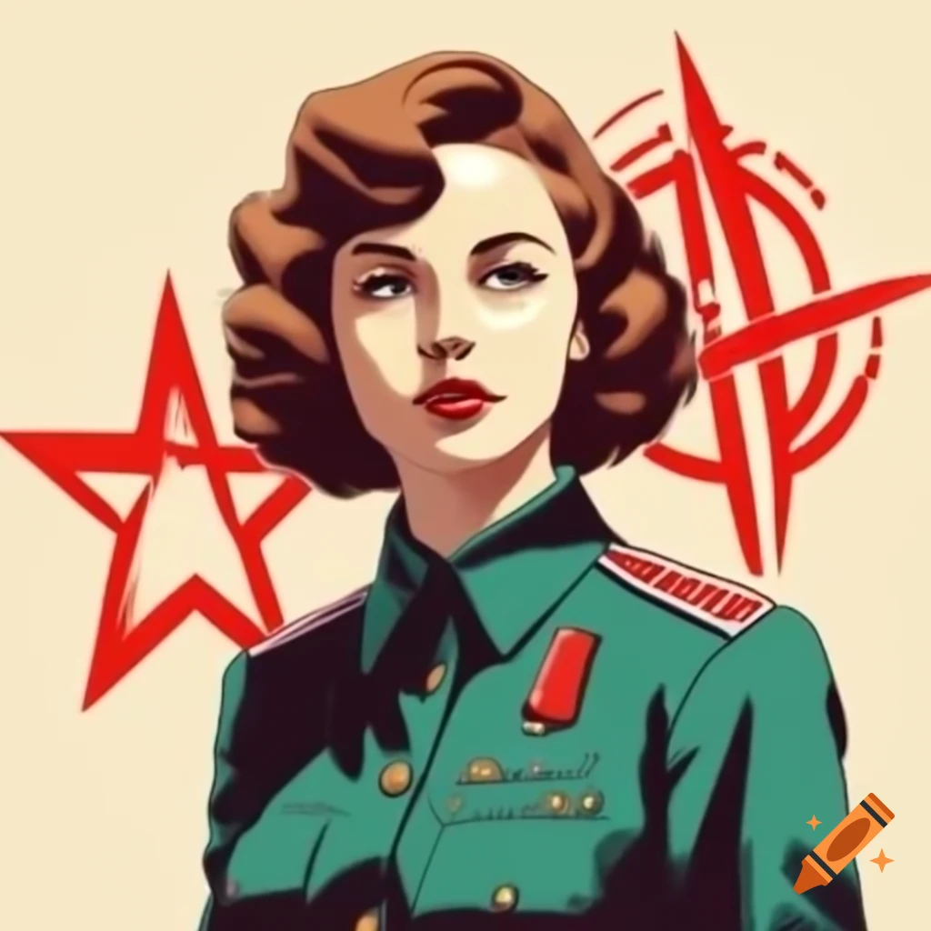 Vintage Soviet propaganda poster designed for inspiration and motivation