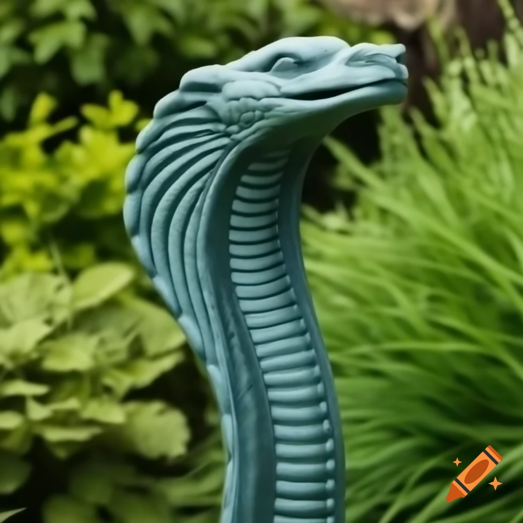 Kamala Harris with serpent in Garden of Eden setting