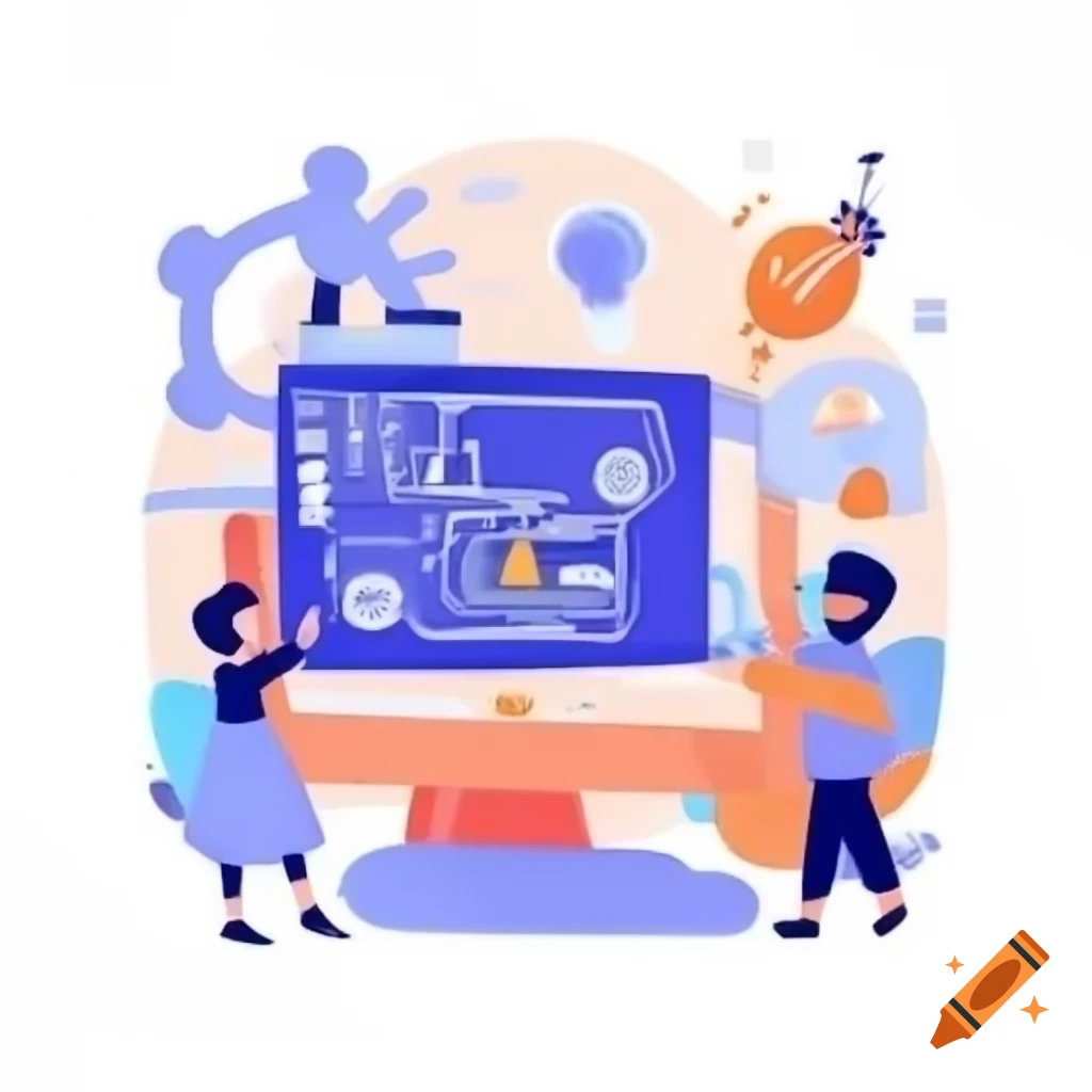 Drawing Representing Science Technology And Innovation For A Secure 