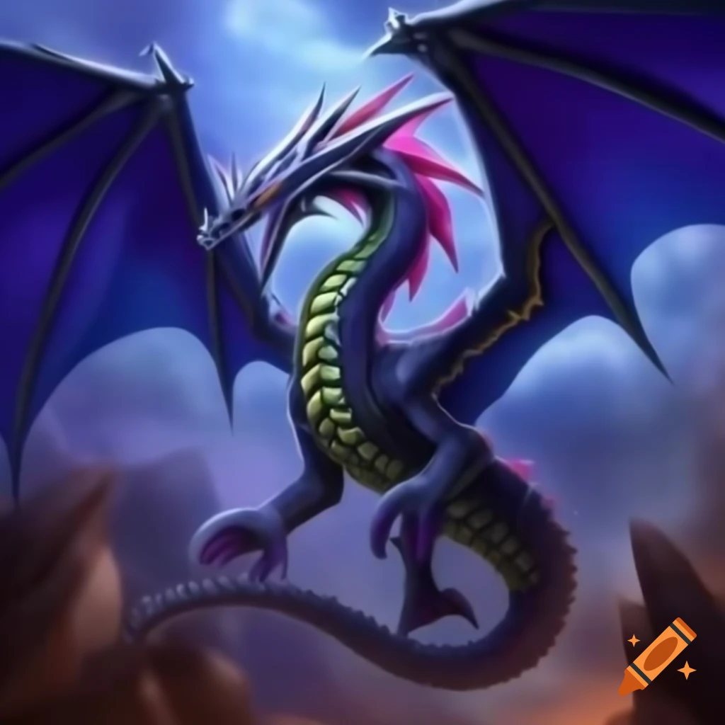 Neo-Spacian Sand Wyvern from Yu-Gi-Oh! card art, mythical sand element creature