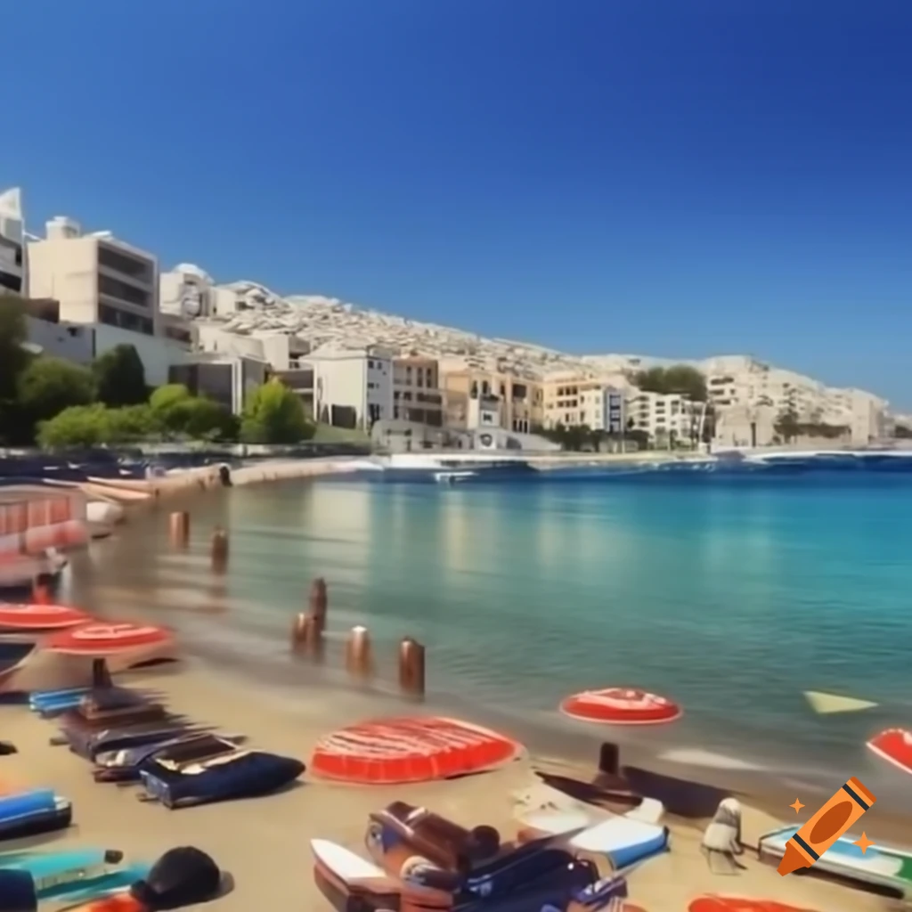 Scenic Greece-inspired background with melodic techno vibe and Star Wars-themed characters