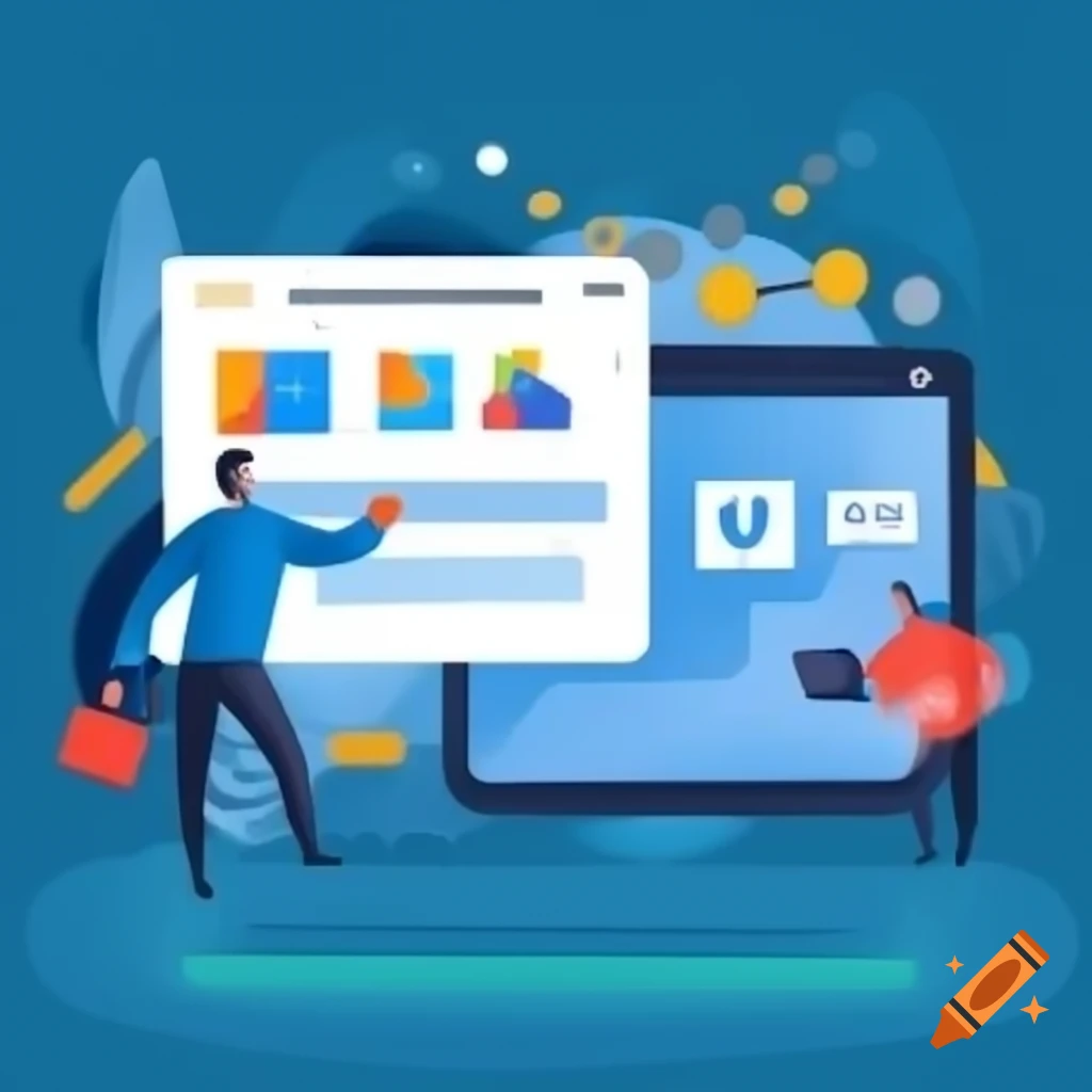 Onboarding screen for mobile application on craiyon