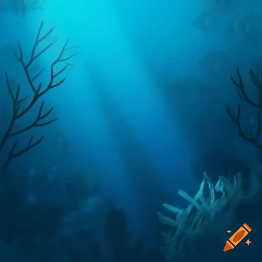 Comic style underwater background wallpaper