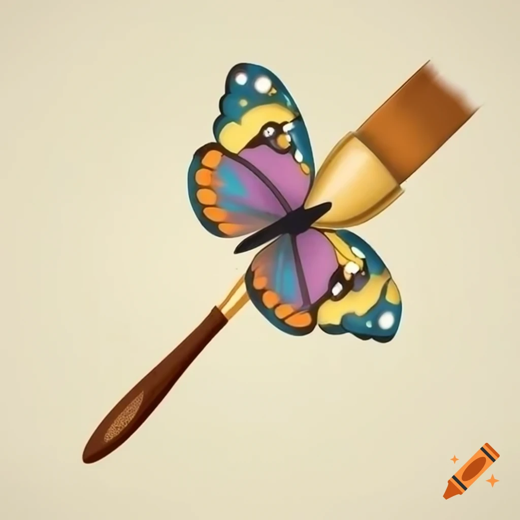 Butterfly inspired by Leonardo da Vinci's style