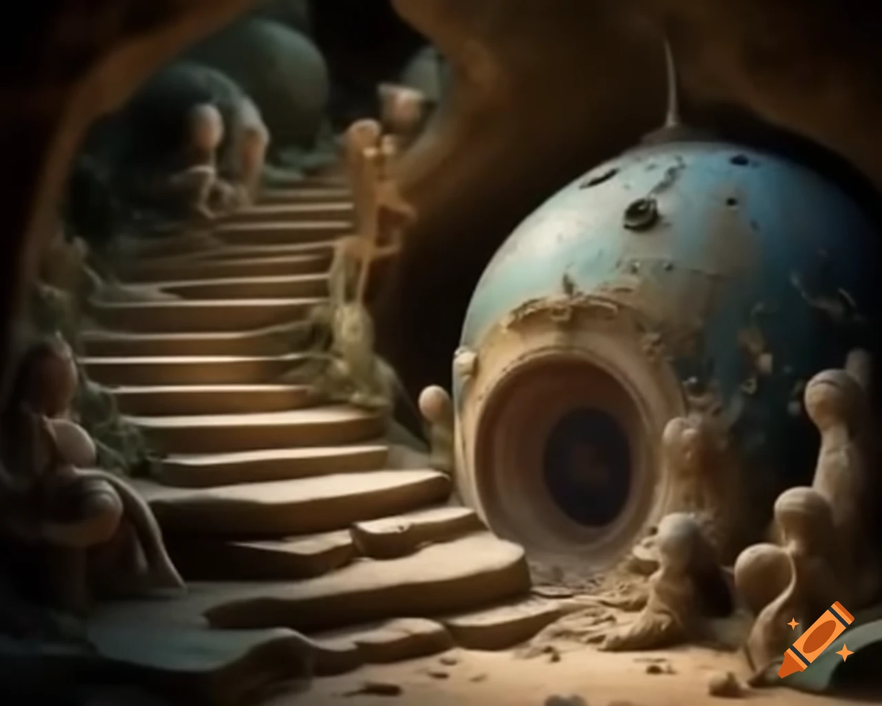 Surrealism artwork with abstract elements